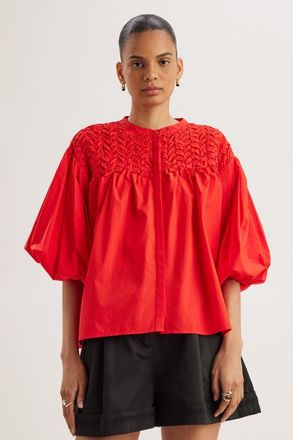 Merlette Meadow Top in Cherry at Nordstrom, Size Xx-Small