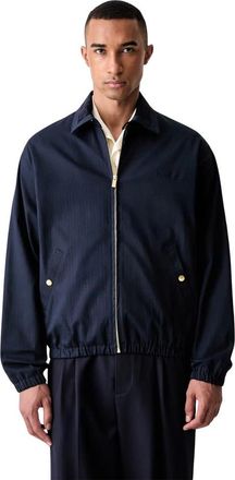 Dr&ocirc;le de Monsieur Le Blouson Dr Ule - Heren - Bomber jackets - Blauw - M - Katoen - Jassen