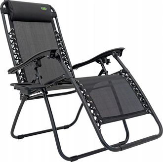 OEM Tumbona Negra Para Jard&iacute;n Y Playa