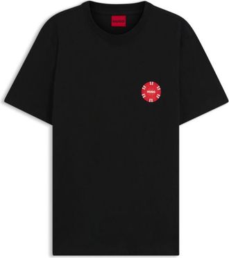 HUGO BOSS Cotton-jersey T-shirt with poker-chip print