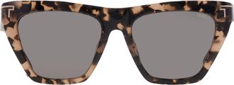 Tumi Brown Cat Eye Ladies Sunglasses STU507 01GU 55