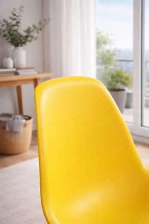 Regalos Miguel Sillas Comedor - Silla Kelen - Amarillo