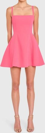 Amanda Uprichard Anna Dress In Hot Pink