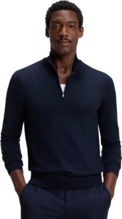 HUGO BOSS Truien - Heren - Ronde hals truien - Blauw - XL - Truien & Vesten