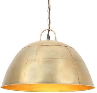 vidaXL Industrial Vintage Hanging Lamp 25 w Brass Round 41 cm E27 Vidaxl