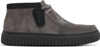 Clarks Mens Torhill Hi Boots - Dk Gray Suede/Black Size 10.0