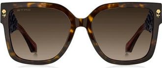 Etro 57mm Square Sunglasses in Havana/Brown Sf at Nordstrom