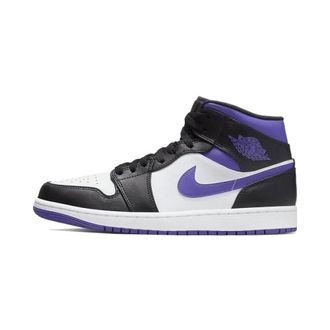 Nike Jordan Air Jordan 1 Mid - unisex - Sport - Veelkleurig - Maat: 47 EU Leer