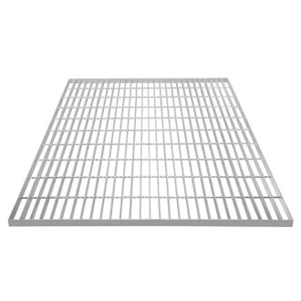 MonsterShop Galvanised Grating - 1000mm x 1000mm in Silver