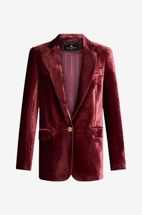 Etro Einreihiger Samtblazer