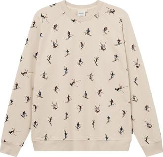 Dedicated Sweatshirt Malmoe Ski Team AOP Pullover f&uuml;r Herren | beige