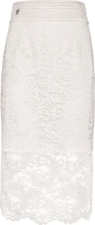 Philipp Plein Rokken, Dames, Beige, M, Polyester, Lange Rok Kant