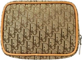 Dior Pre-owned Bags, female, Beige, Size: ONE SIZE Pre-owned Vintage Trotter Pouch