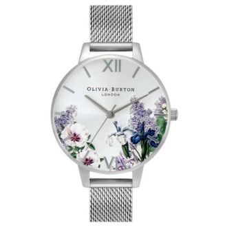 Olivia Burton Dames Horloge Quartz zilver