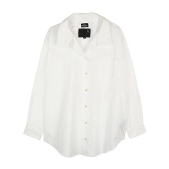 R13 Dames, Blouses & Shirts, Wit, Maat: M Katoen
