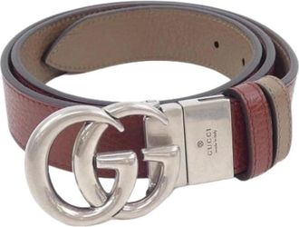 Gucci Pre-owned Belts, female, Brown, Size: ONE SIZE Pre-owned Fabric Belt