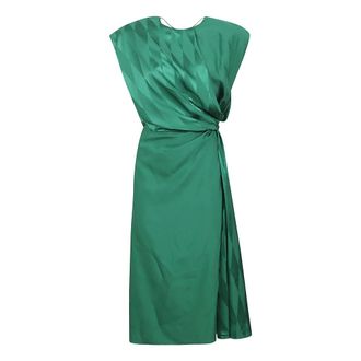 Versace Midi Dresses, female, Green, Size: XS Versace Dresses