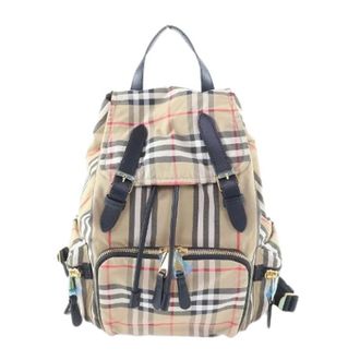 Burberry Pre-owned Backpacks, unisex, Multicolor, Size: ONE SIZE Pre-owned Nova Check Polyamide Backpack
