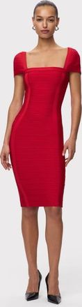 H&eacute;rve L&eacute;ger The Premiere Dress in Chili at Nordstrom, Size Xx-Small