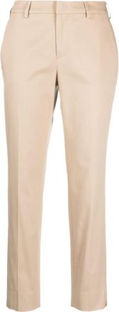 Pantaloni Torino straight-leg stretch-cotton trousers - women - Cotton/Spandex/Elastane - 40 - Neutrals