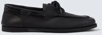 John Lobb Foil leather boat shoes