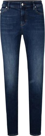 Joop Fitted Jeans met merkaccenten - Dames - Skinny Jeans - Blauw - W26 L32 - Katoen - Jeans