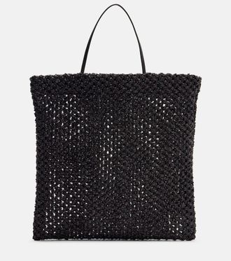 The Row Barn Small raffia tote bag
