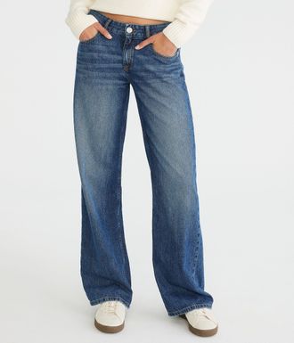 A&eacute;ropostale Low-Rise Baggy Wide Leg Jean