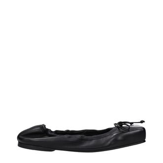 Jacquemus Zwarte Leren Ballerinas