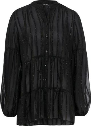 Marc Aurel Dames, Blouses & Shirts, Zwart, Maat: S