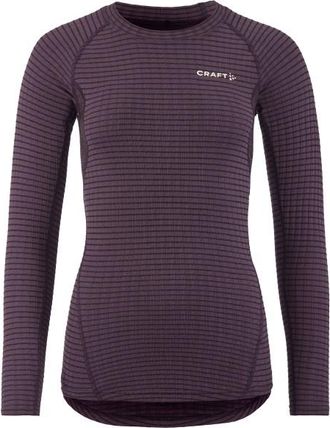 Craft Wool Extreme X 2 L/S Merinounterw&auml;sche f&uuml;r Damen | grau/lila