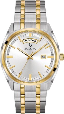 Bulova Dress Mens Multicolour Watch 98C127 Stainless Steel - One Size