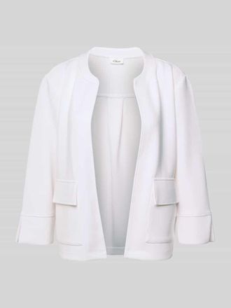 s.Oliver Red Label Relaxed Fit Scuba-Jacke aus Modal-Mix in Ecru, Gr&ouml;&szlig;e 46