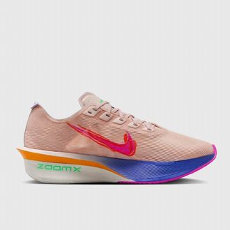 Nike Womens Zoomx Vaporfly Next% 4 Running Shoes In Silt Red Green Shock-Fire Pink
