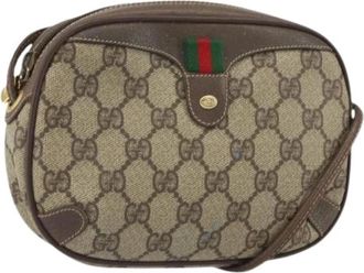 Gucci Pre-owned Plastic Cross Body Bag - Dames - Vintage Schoudertas - Beige - ONE Size - Vintage