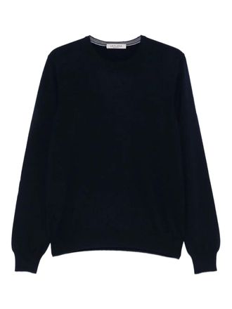 La Fileria crew-neck cashmere sweater - men - Cashmere - 50 - Blue