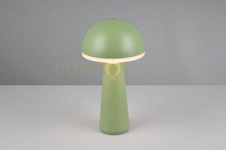 Reality Fungo Lampada Da Tavolo Ricaricabile Pistacchio Regolazione Intesita E Temperatura Di Colore 3.000k - 4.000k - 6.500k Ip 54 H.31cm Led 2w 200lm, 3000+