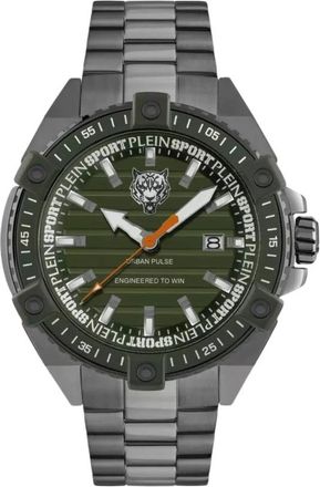 Plein Sport Urban Pulse Psfda 0624 - Heren - Horloges - Groen - ONE Size - Accessoires