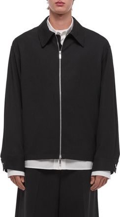 Helmut Lang Wool Gabardine Jacket in Black at Nordstrom, Size Xx-Large
