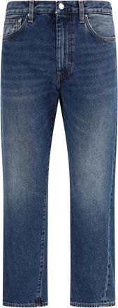 Toteme Washed Twisted Seam Jeans - Dames - Jeans - Blauw - Maat: W27 Katoen