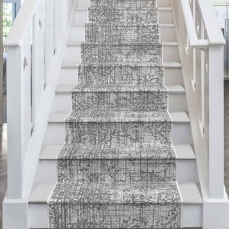 Runrug Stair Runner Carpet - Reversible & Durable, 2mm - 50 Shades in Grey | Size: 60 cm x 600 cm