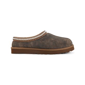 UGG Chestnut Brown Suede Leather Tasman Ii Slippers-Uomo