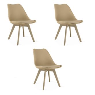 OEM Silla Mark - Beige Oscuro / Patas Beige X 3