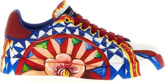 Dolce & Gabbana Multicolor Cotton Low Top Womens Sneakers