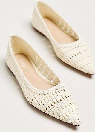 Silent D Selma Woven Leather Pointed Flats