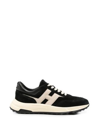 Hogan Black Beige H Logo Sneakers