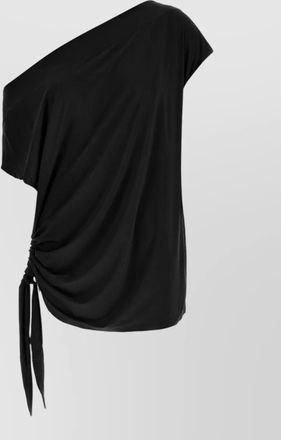 Goldbergh zaira dress asymmetric neckline draped design