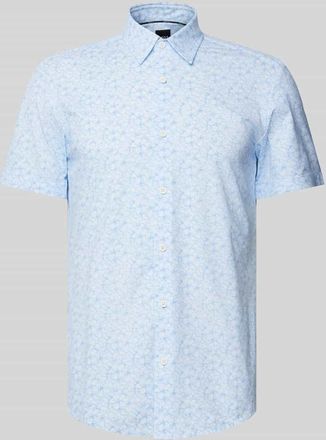 HUGO BOSS Slim Fit Freizeithemd mit 1/2-Arm Modell ROAN in Hellblau, Gr&ouml;&szlig;e XL