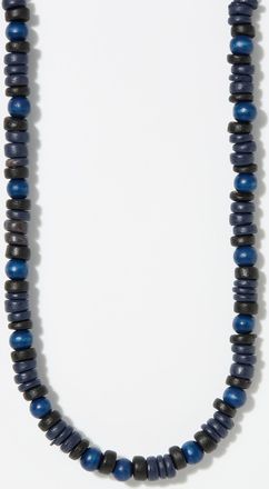 Le 31 Mens Wooden bead necklace