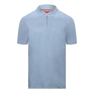 HUGO BOSS Heren Dekok Poloshirt (Blauw)
